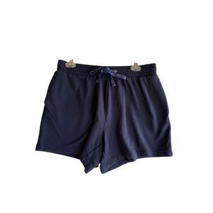 Nautica woman’s navy blue cotton blend ￼shorts with pockets size large